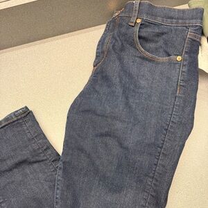 LOFT Dark Blue Straight Jeans